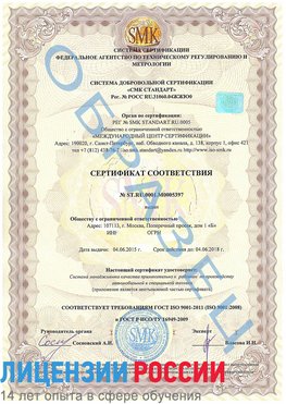 Образец сертификата соответствия Кандалакша Сертификат ISO/TS 16949